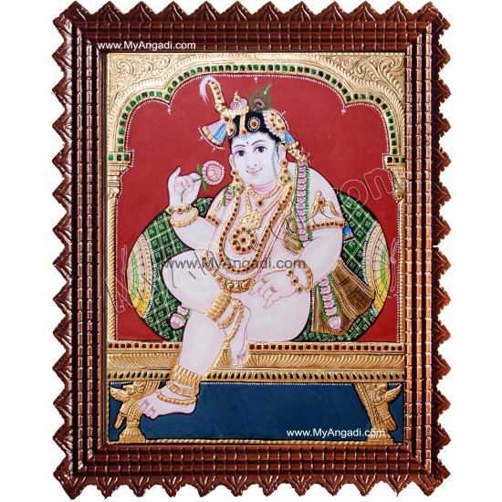 Vittobha Krishna Tanjore Painting Vittobha Krishna Tanjore Painting