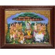 Krishna lifting Govardhana Hill Tanjore Painting Krishna lifting Govardhana Hill Tanjore Painting