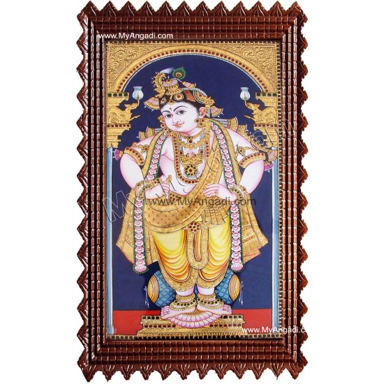Vittobha Krishna Tanjore Painting Vittobha Krishna Tanjore Painting