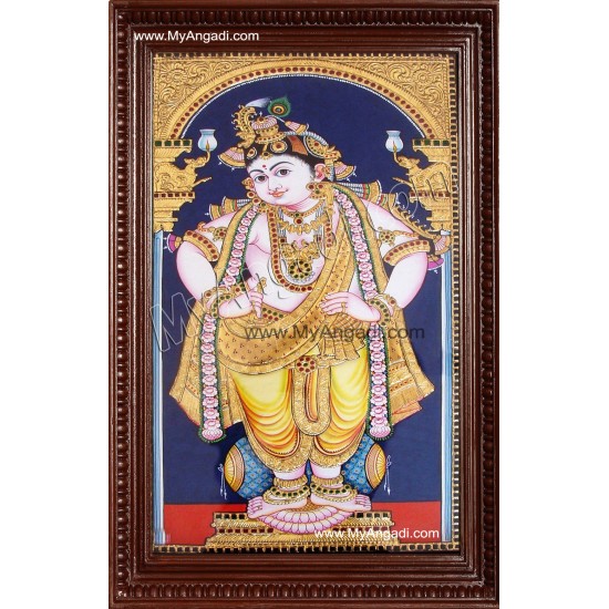 Vittobha Krishna Tanjore Painting