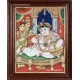 Krishna with Nanda Maharaja and Yasotha Tanjore Painting