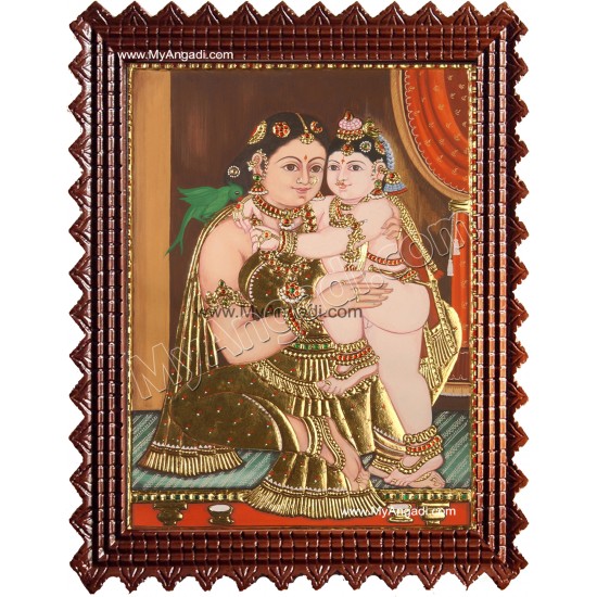 Yasotha Krishna Tanjore Painting