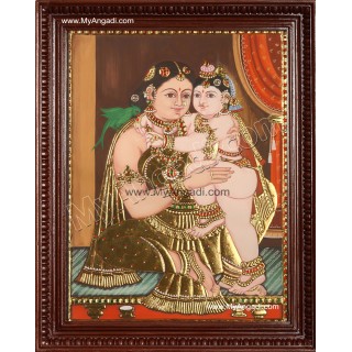 Yasotha Krishna Tanjore Painting
