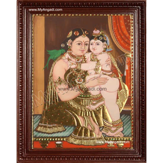 Yasotha Krishna Tanjore Painting Yasotha Krishna Tanjore Painting