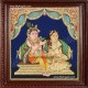 Jada Krishna Tanjore Painting Jada Krishna Tanjore Painting