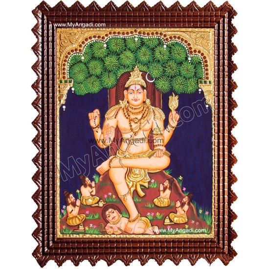 Dakshinamurthy Tanjore Painting Dakshinamurthy Tanjore Painting
