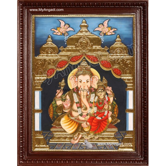Siddhi Vinayaka / Ganapathi Tanjore Painting