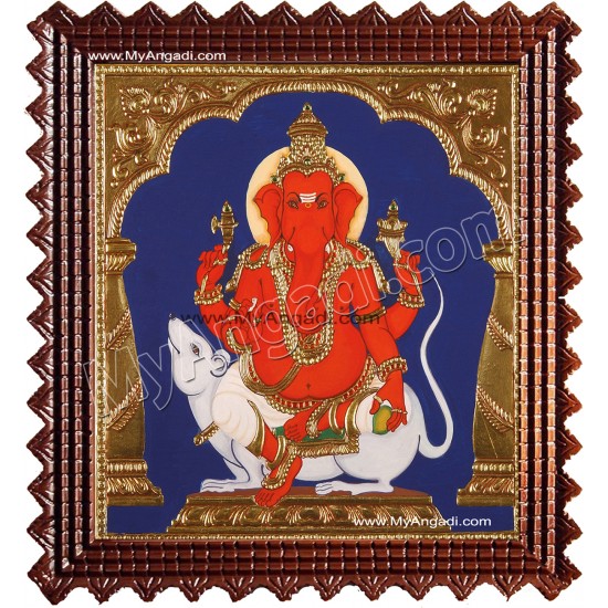 Chendura Ganesha Tanjore Painting Chendura Ganesha Tanjore Painting