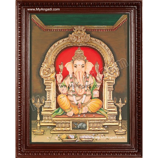 Ganesha Tanjore Painting Ganesha Tanjore Painting