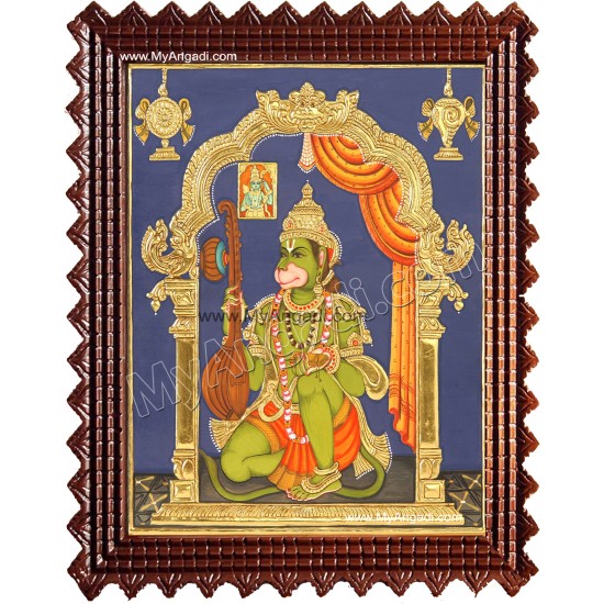 Hanuman Tanjore Painting