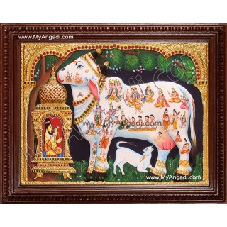Komatha Tanjore Painting Komatha Tanjore Painting