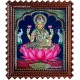 Lakshmi in Lotus Super Emboss Tanjore Painting