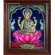 Lakshmi in Lotus Super Emboss Tanjore Painting