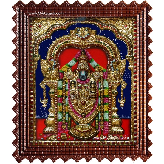 Tirupati Balaji Super Emboss Tanjore Painting