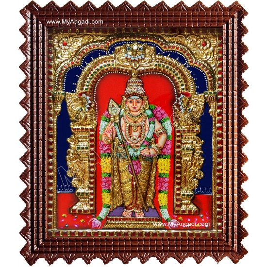Murugan Super Emboss Tanjore Painting Murugan Super Emboss Tanjore Painting