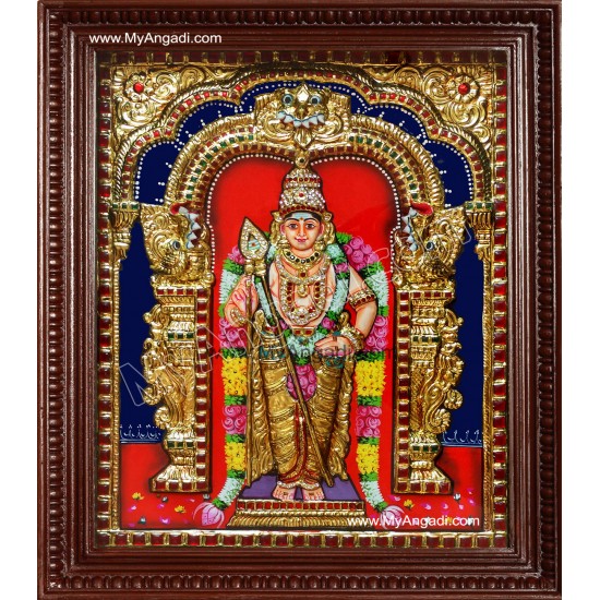 Murugan Super Emboss Tanjore Painting Murugan Super Emboss Tanjore Painting