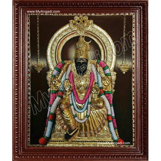 Raja Rajeswari Super Emboss Tanjore Painting