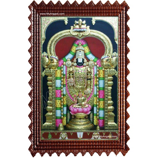 Thirupathi Balaji Super Emboss Tanjore Painting