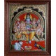 Siva Family Super Emboss Tanjore Painting Siva Family Super Emboss Tanjore Painting