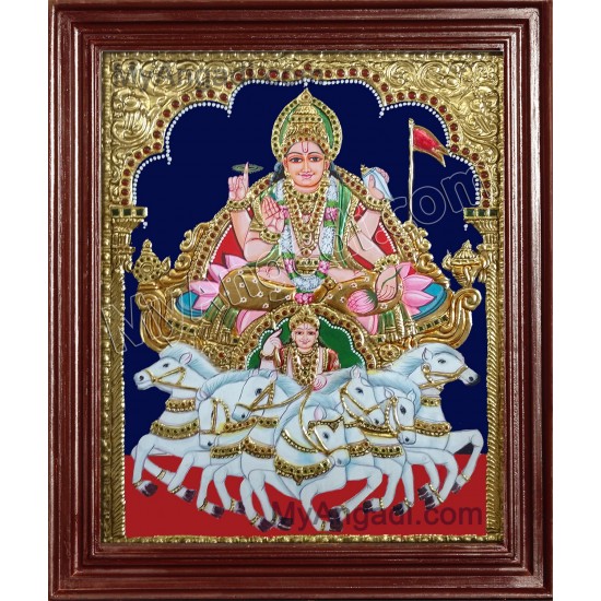 Surya Narayanan Tanjore Painting Surya Narayanan Tanjore Painting