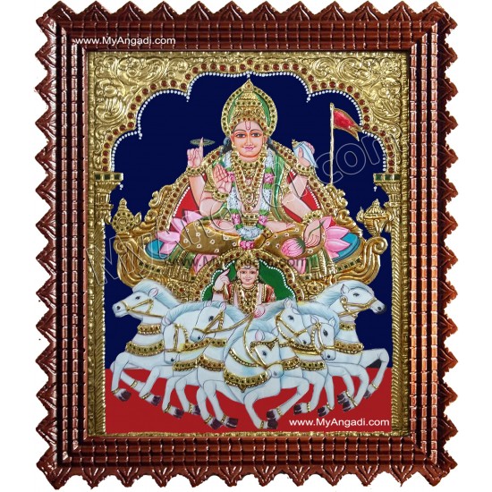 Surya Narayanan Tanjore Painting Surya Narayanan Tanjore Painting