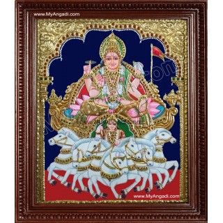 Surya Narayanan Tanjore Painting