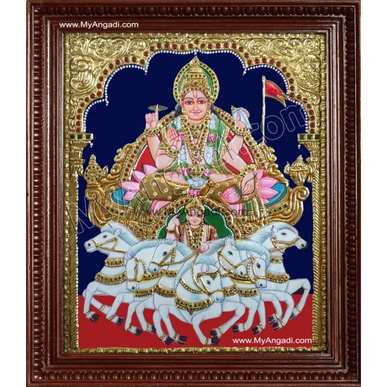 Surya Narayanan Tanjore Painting Surya Narayanan Tanjore Painting