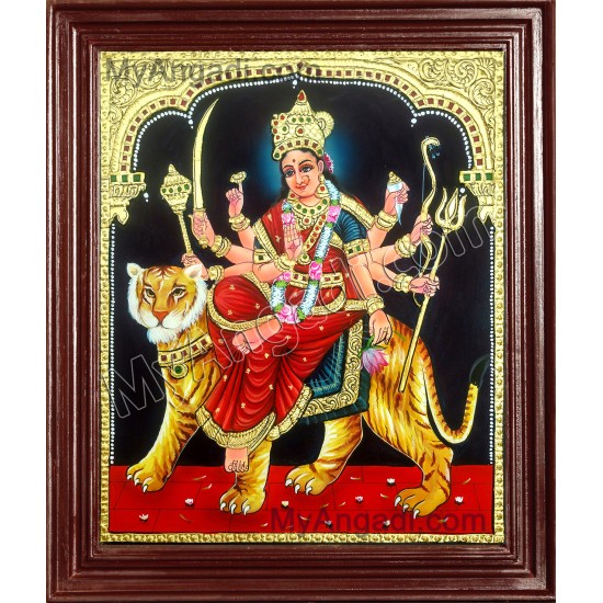 Durga Devi Tanjore Painting