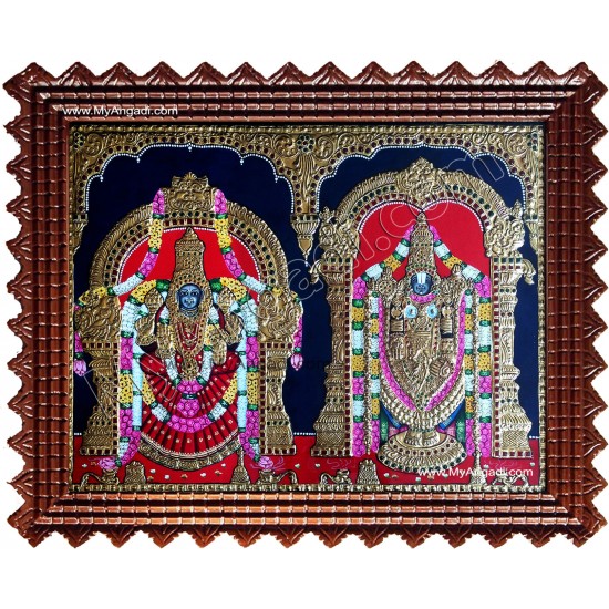 Balaji and Alamelu Amman Tanjore Paintings Balaji and Alamelu Amman Tanjore Paintings