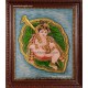 Alilai Krishna / Krishna in Leaf Tanjore Painting Alilai Krishna / Krishna in Leaf Tanjore Painting