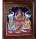 Lakshmi, Saraswati and Ganesha Tanjore Paintings