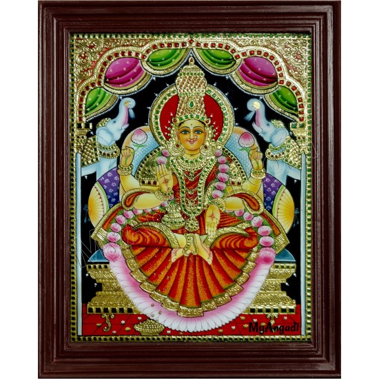 Gaja Lakshmi Tanjore Painting