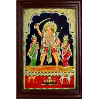 Madurai Veeran Tanjore Painting