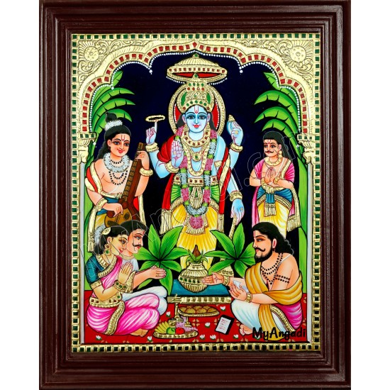 Sathya Narayanan Tanjore Painting