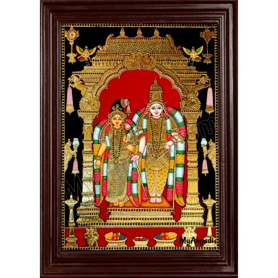 Aandal Vishnu Tanjore Painting