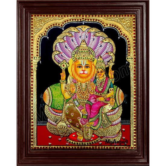 Lakshmi Narasimhar Tanjore Painting