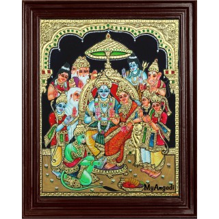 Ramar Pattabishekam Tanjore Painting