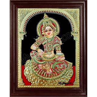 Annapoorani tanjore painting