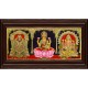 Balaji Lakshmi Ganesha Tanjore Painting Balaji Lakshmi Ganesha Tanjore Painting