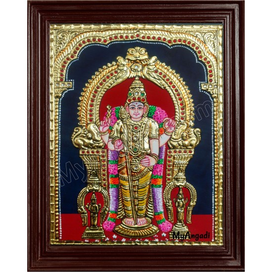 Thiruchendhur Murugan Tanjore Painting Thiruchendhur Murugan Tanjore Painting