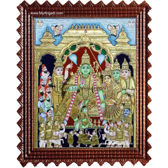 Ramar Pattabhishekam Tanjore Painting