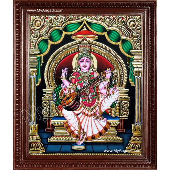 Saraswati Tanjore Paintings Saraswati Tanjore Paintings