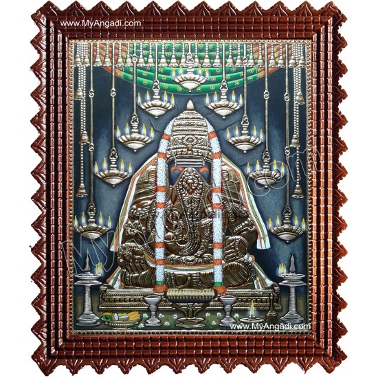 Pillayarpatti Vinayakar Tanjore Painting Pillayarpatti Vinayakar Tanjore Painting