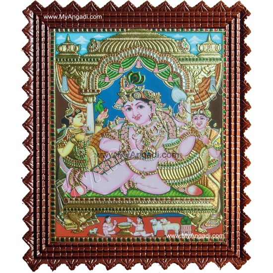 Butter Krishna Tanjore Paintings Butter Krishna Tanjore Paintings