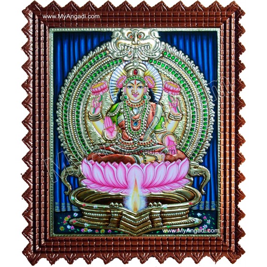 Lakshmi in Kamatchi Lamp Style Lakshmi in Kamatchi Lamp Style