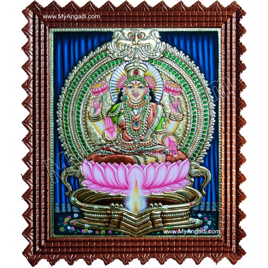 Lakshmi in Kamatchi Lamp Style