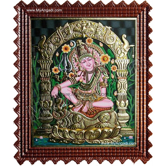 Lord Siva in Indonesia Style Tanjore Paintings