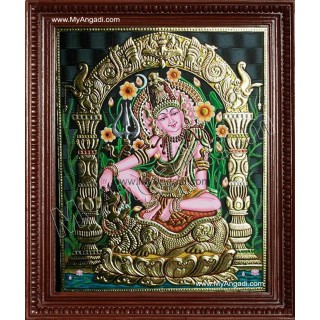 Lord Siva in Indonesia Style Tanjore Paintings