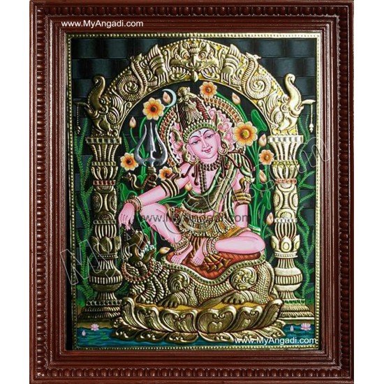 Lord Siva in Indonesia Style Tanjore Paintings Lord Siva in Indonesia Style Tanjore Paintings