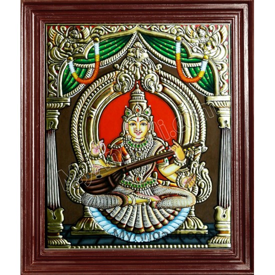 Saraswati Tanjore Paintings Saraswati Tanjore Paintings